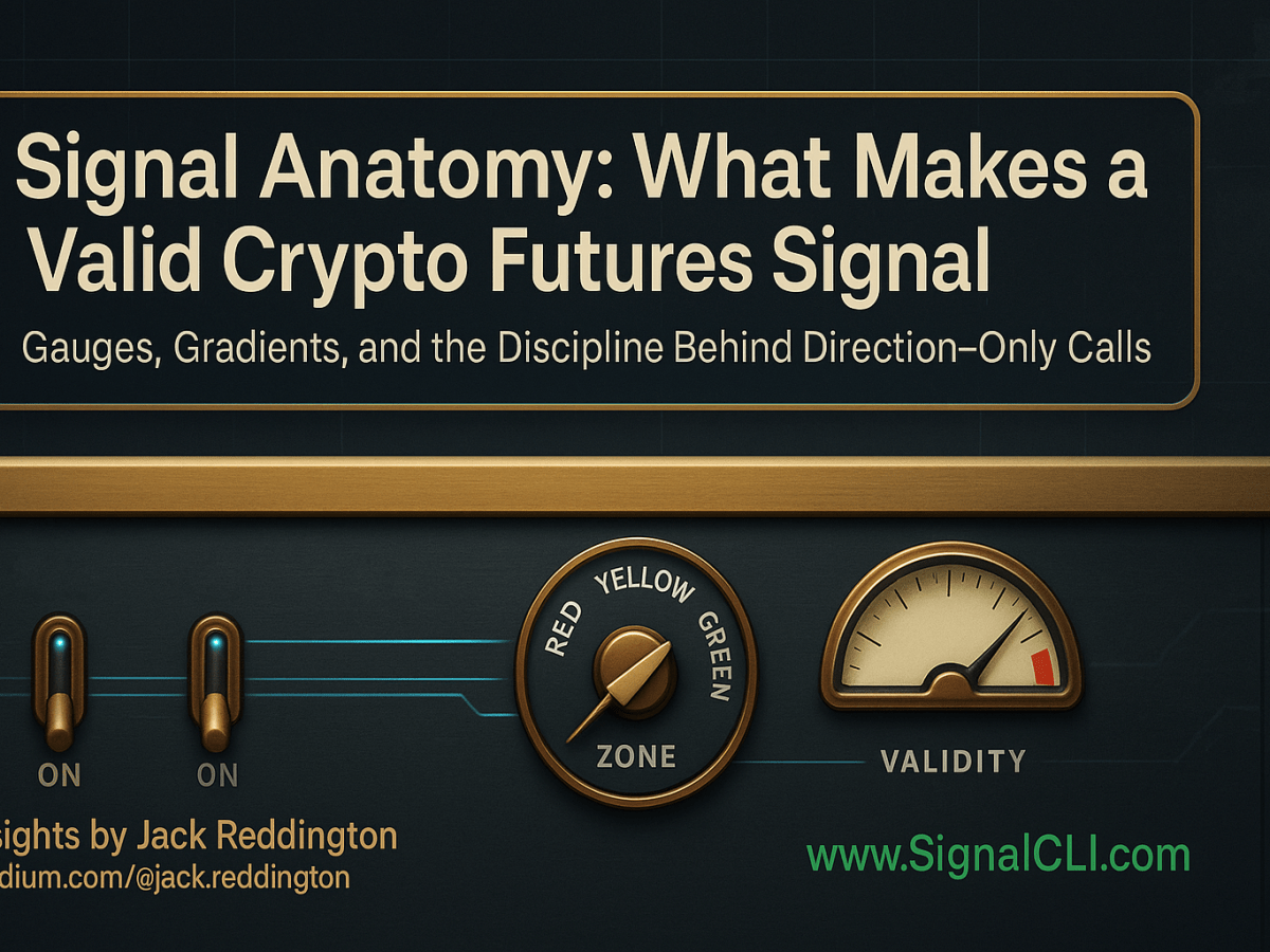 Signal Anatomy: What Actually Makes a Crypto Futures Signal&nbsp;Valid?